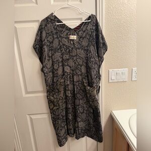 Kantha Bae 100% Silk Black Paisley Muu Free Size